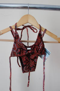 Image 1 of ♲ Red Paisley Bikini Set - XS