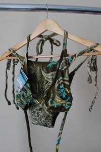 Image 1 of ♲ Green Paisley Bikini Set - XL Top / L Bottom 