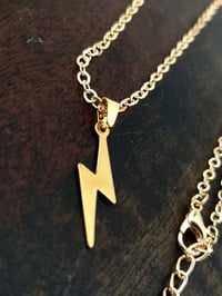 Image 10 of Gold Stainless Steel Lightning Bolt Necklace