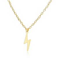 Image 4 of Gold Stainless Steel Lightning Bolt Necklace