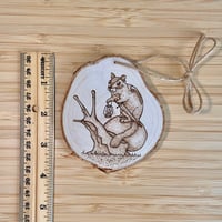 Image 3 of Chipmunk Wood Burn Ornament