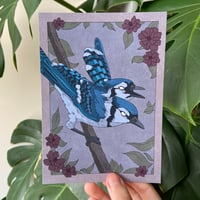 Image 1 of Two-Headed Blue Jay Print