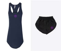 Image 6 of Women's Gathered Racerback Tank Tank Top and Nylon Taffeta Short Collection | Black