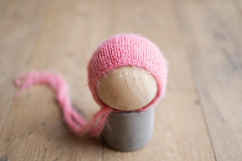 Image of RTS Fuscia Fuzzy Bonnet {WRAP AVAILABLE presale}