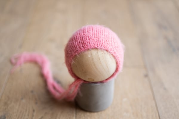Image of RTS Fuscia Fuzzy Bonnet {WRAP AVAILABLE presale}