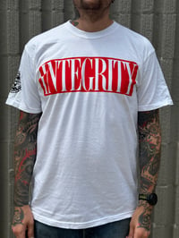 Image 1 of INTEGRITY WHITE ICOS T SHIRT READY TO SHIP