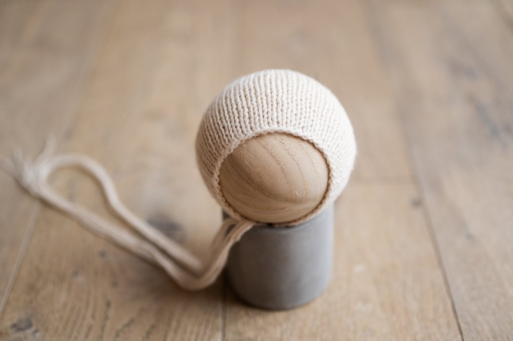 Image of RTS Cream Basic Bonnet {WRAP AVAILABLE as presale}