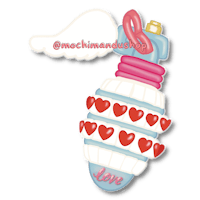 Love Bomb Die Cut Sticker