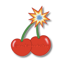 Cherry Bomb Die Cut Sticker