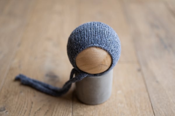 Image of RTS Denim Airy Basic Bonnet {WRAP AVAILABLE as presale}