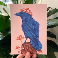 Mushroom Raven Print