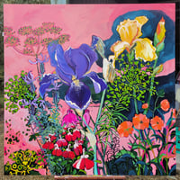 Image 1 of Bearded Iris, Salvia, Geranium, Euphorbia, Fennel, Lavender and Aquilegia