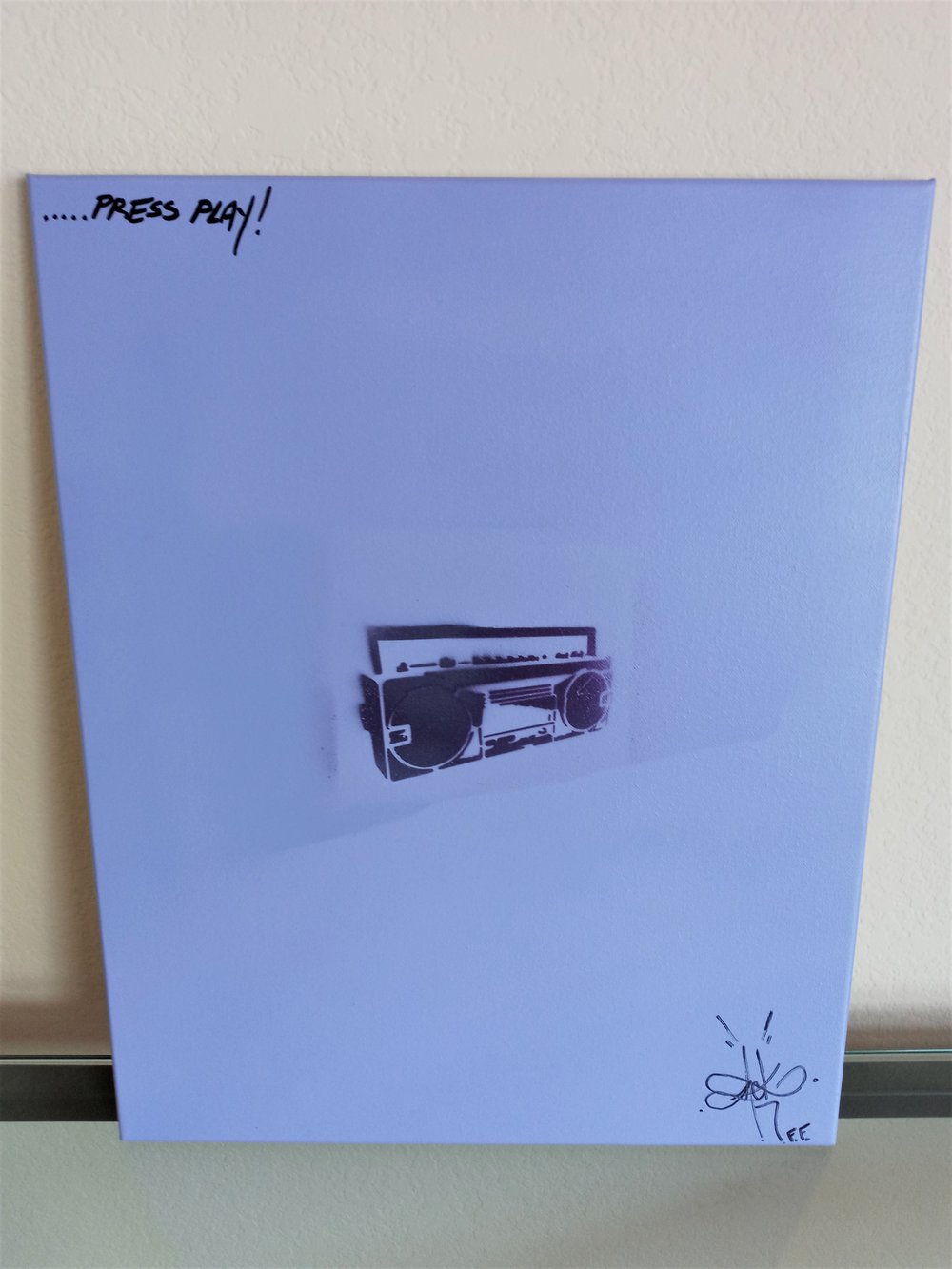" PRESS PLAY " PAINTING BY ZACKEY FORCE FUNK