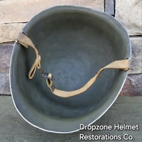 Image 10 of WWII NAVY Helmet U.S.N. Medic D-Day Normandy. M-1 Type Helmet.