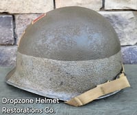 Image 4 of WWII NAVY Helmet U.S.N. Medic D-Day Normandy. M-1 Type Helmet.