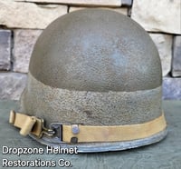 Image 6 of WWII NAVY Helmet U.S.N. Medic D-Day Normandy. M-1 Type Helmet. 