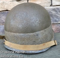 Image 8 of WWII NAVY Helmet U.S.N. Medic D-Day Normandy. M-1 Type Helmet.