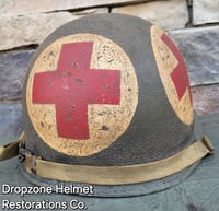 Image 8 of US Army Helmet, 4-Panel Medic. M1 Type Helmet. 