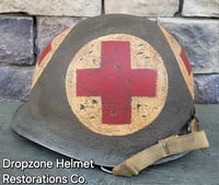 Image 4 of US Army Helmet, 4-Panel Medic. M1 Type Helmet. 