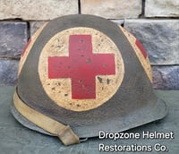 Image 2 of US Army Helmet, 4-Panel Medic. M1 Type Helmet. 