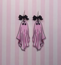 Cutesy Pink Ghosts with Bows