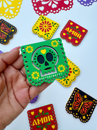 Image 3 of DIA DE MUERTOS PAPEL PICADO SVG / ARCHIVO DIGITAL 