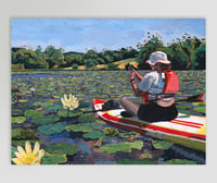 Image 1 of Original Painting // "We Paddled For Hours to Find You"