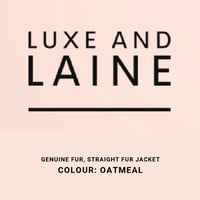 Straight Fur Jacket - Oatmeal 
