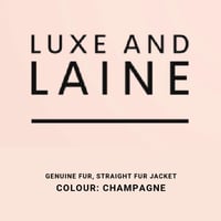Straight Fur Jacket - Champagne 