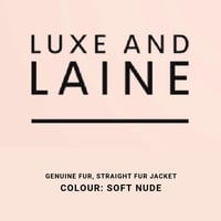 Straight Fur Jacket - Soft Nude