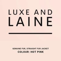 Straight Fur Jacket - Hot Pink SAMPLE
