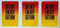 Handmade Spraypaint Letterpress Posters