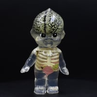 Image 2 of Glow in the Dark Brain 4.5'' Large Anatomy Double Cast (PLUS a blind box style mystery mini figure)
