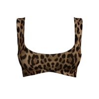 Image 1 of BROWN LEOPARD MERCY TOP