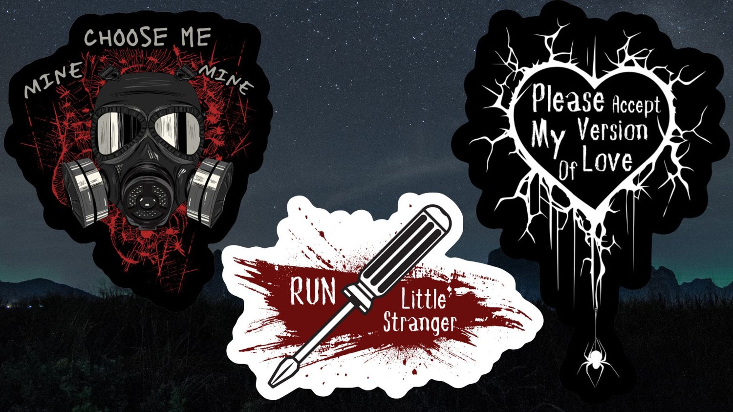 Image of Officially Licensed Little stranger ultimate sticker pack 6 sticker collection 