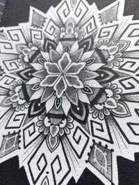 Image 2 of 3/6 Original Mandala drawing A5 size 