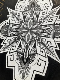 Image 2 of 1/6 Original mandala drawing A5 size