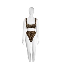 Image 2 of BROWN LEOPARD MERCY TOP