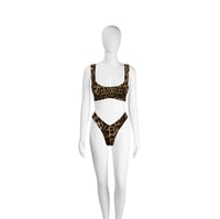 Image 3 of BROWN LEOPARD MERCY TOP