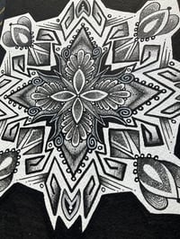 Image 2 of 4/6 Original mandala drawing A5 size