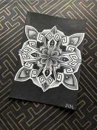 Image 1 of 5/6 Original mandala drawing A5 size