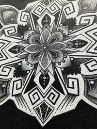 Image 2 of 5/6 Original mandala drawing A5 size