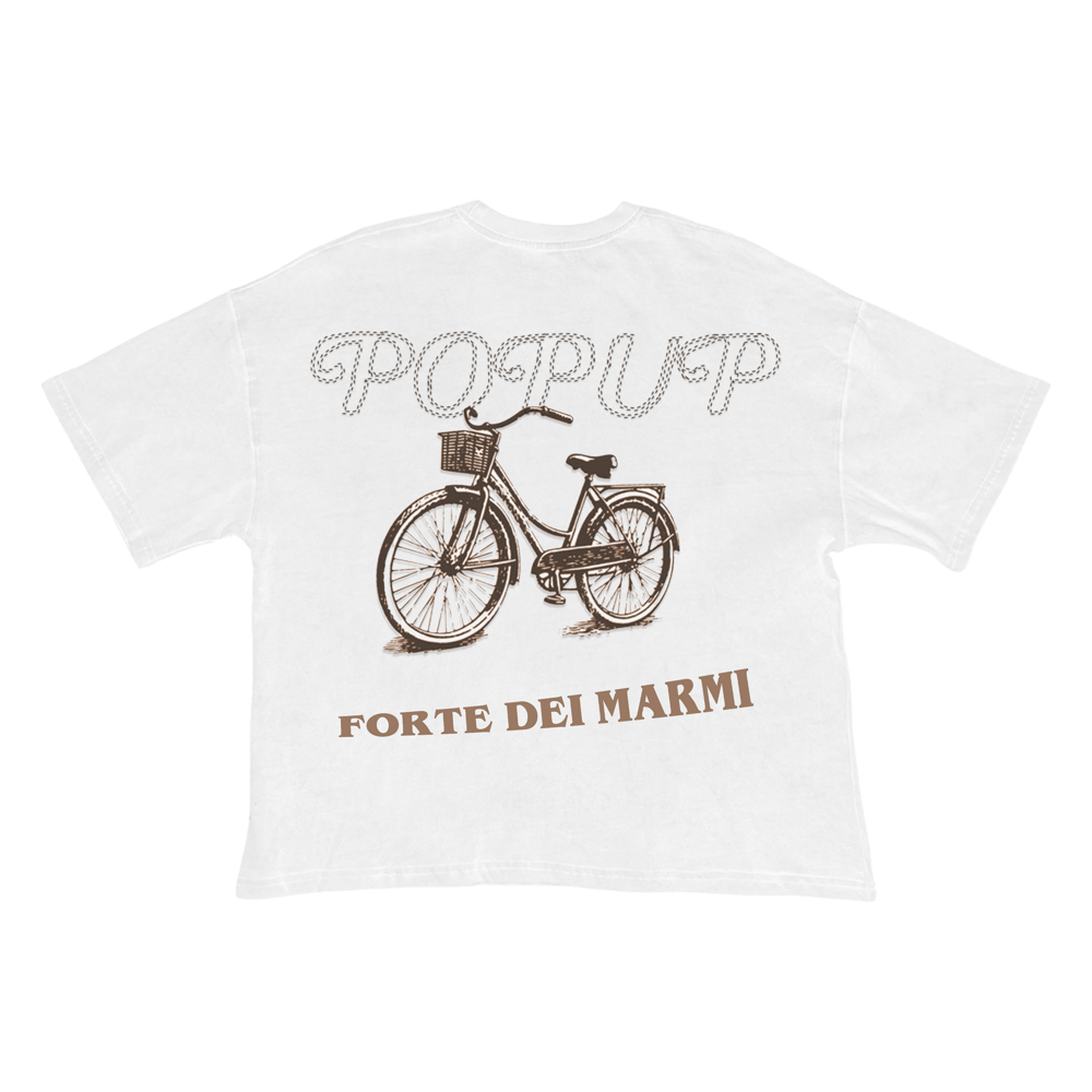 Image of POPUP TEE FORTE DEI MARMI AG X OBLIO.SHOP - White