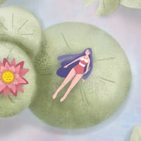 Image 1 of Lilypad Girl A5 art print 