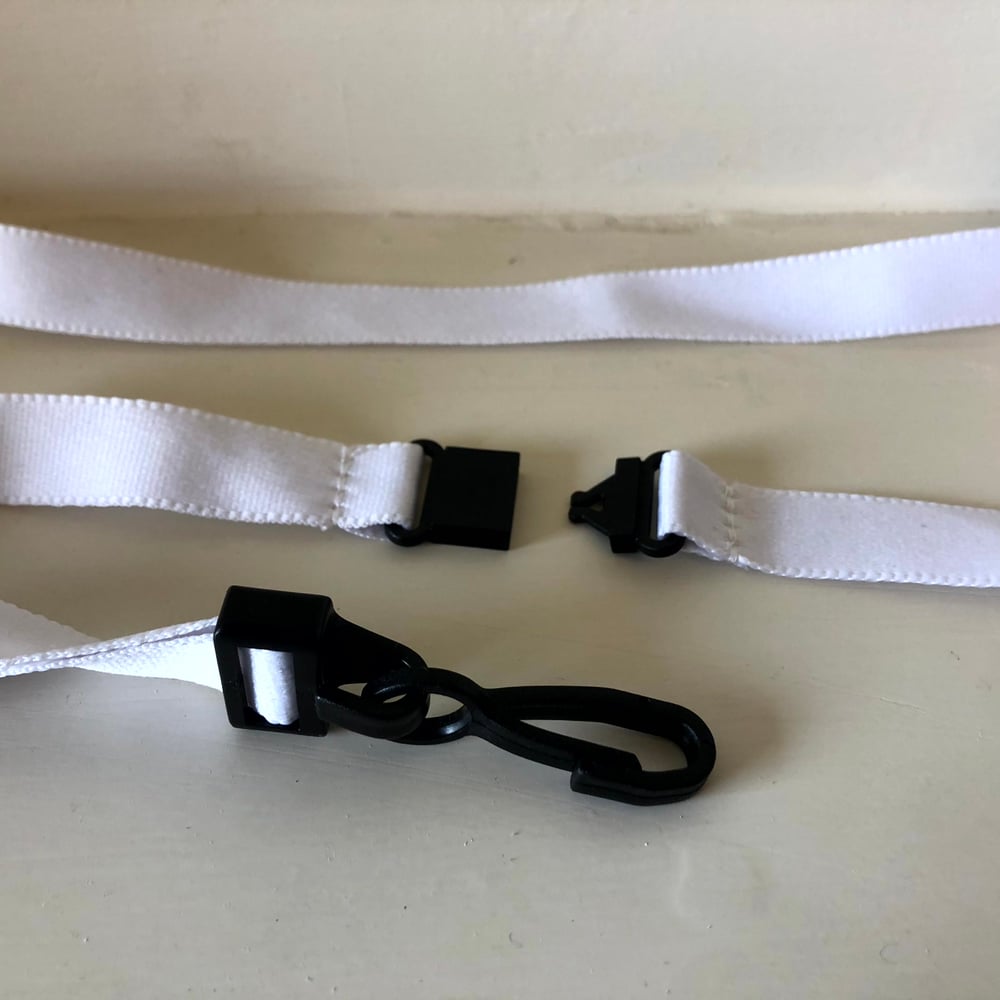 Image of White Lanyards - Pack of 10