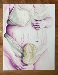 Image 2 of Pink and Purple Beautiful Body Print
