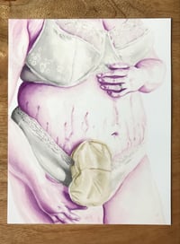 Image 1 of Pink and Purple Beautiful Body Print