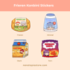 Frieren x Konbini Stickers