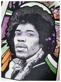 Image 2 of Jimi Hendrix - Giclee Portrait Print