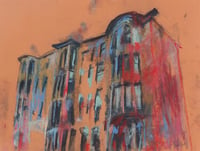 Image 2 of Tenement, Novar Drive - Charcoal and Soft Pastels on Card